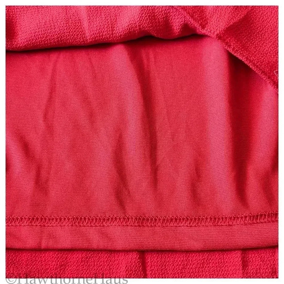 CITY CHIC NWT Faux Wrap Surplice Sheath Dress Size 24 XXL Lust Red V-Neck - Picture 5 of 12